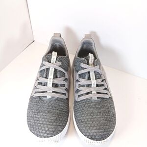 Sorel Gray Knit Slip-On Sneakers with White Sole